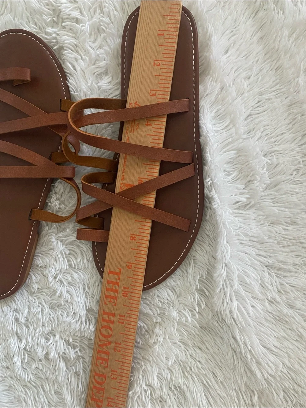 Women’s Brown Strappy Slide Sandals